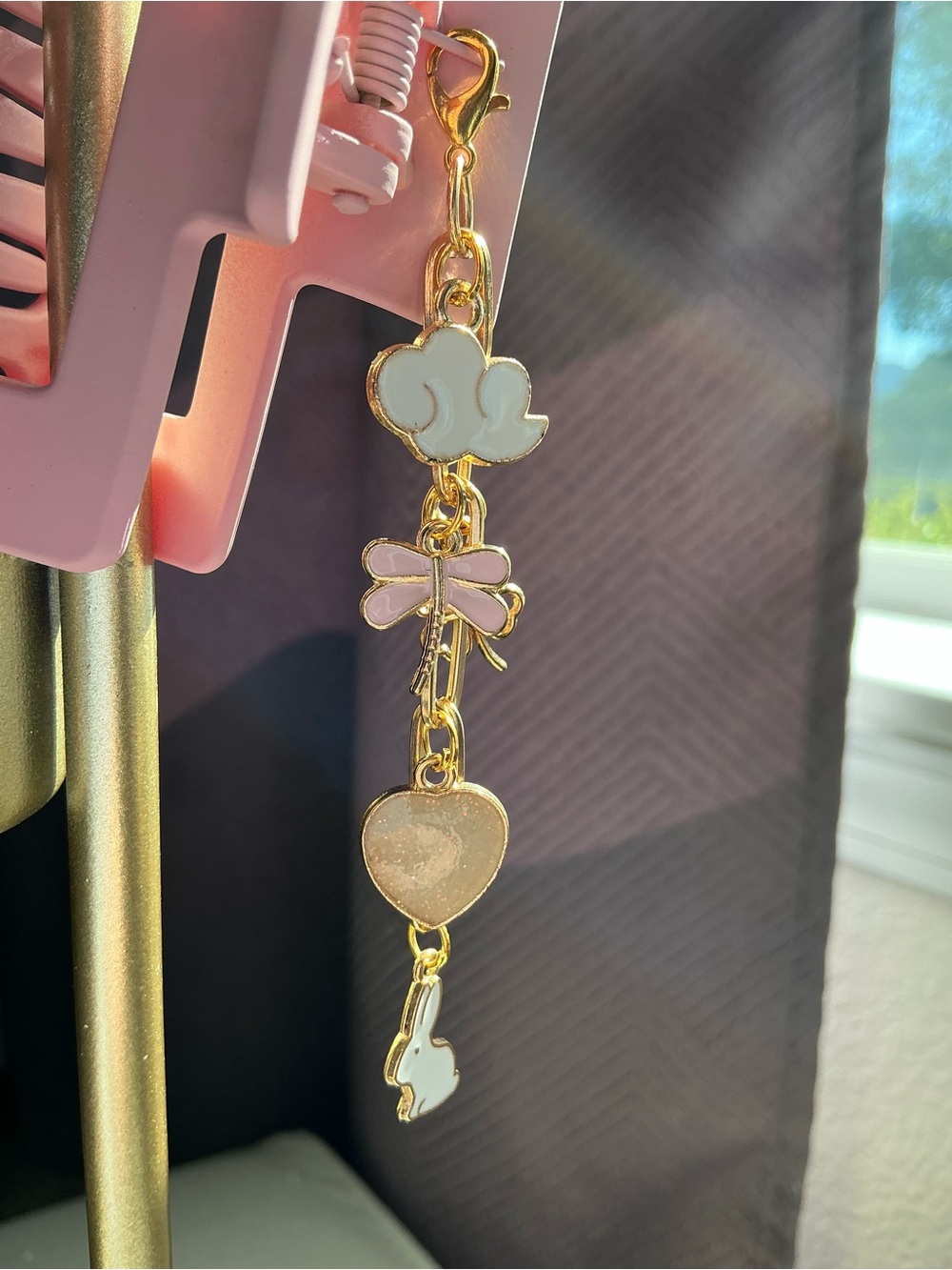 Handmade Charmed Claw Clip - Cloud